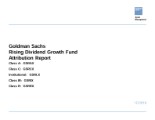 GS Rising Dividend Growth Fund - Attribution