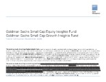  GS Small Cap Equity Insights Fund & GS Small Cap Growth Insights Fund - Attribution