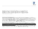 GS Small Cap Equity Insights Fund and Small Cap Growth Insights Fund - Attribution