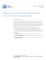 Stable Value:  An Alternative to Money Market Funds for Defined Contribution Plans