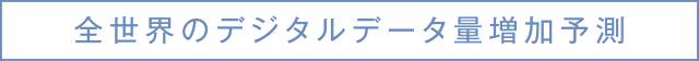 全世界のデジタルデータ量増加予測